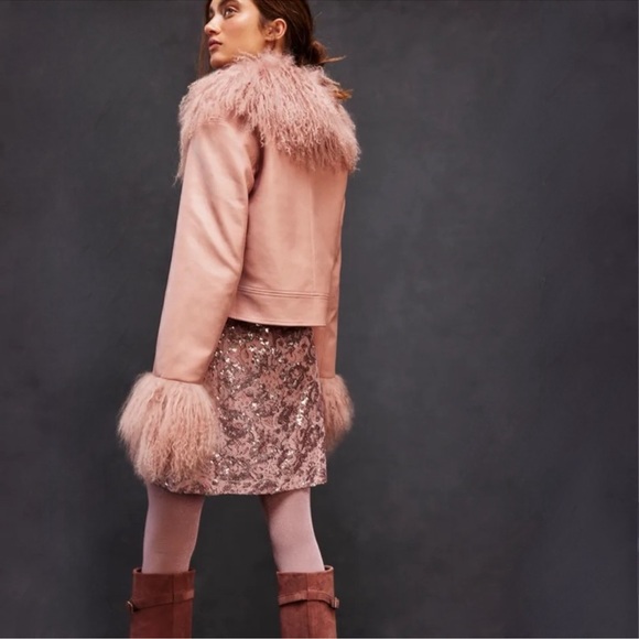 🚫 SOLD 🚫 Free People x Charlotte Simone Cropped Penny Faux Leather Jacket 💞 - Picture 8 of 16